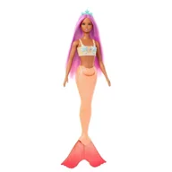 Lalki dla dziewczynek - Barbie Lalka Syrenka Pomarańczowy ogon HRR05 - Mattel - miniaturka - grafika 1