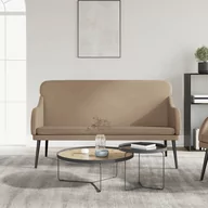 Ławki do przedpokoju - Lumarko Ławka, cappuccino, 110x76x80 cm, tapicerowana sztuczną skórą - miniaturka - grafika 1