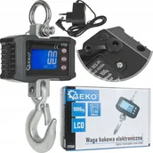 Wagi specjalistyczne - Geko Waga hakowa magazynowa elektroniczna 1000kg 10 - miniaturka - grafika 1