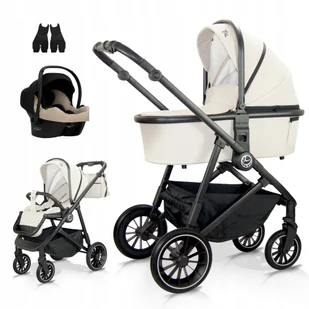 TIBI Milukids Wózek dziecięcy 3w1 Luksusowy Beż - Wózki dziecięce - miniaturka - grafika 1