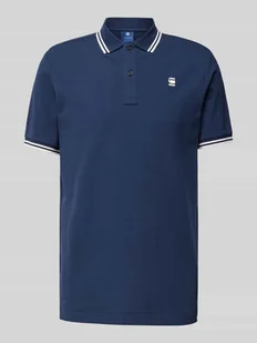 Koszulka polo o kroju slim fit z przedłużonym tyłem model ‘Dunda’ - Koszulki męskie - miniaturka - grafika 1