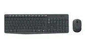 Zestawy myszka + klawiatura - Logitech MK235 klawiatura Dołączona myszka Uniwersalne USB AZERTY Francuski Szary - miniaturka - grafika 1