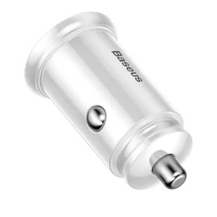 Baseus Circular PPS inteligentna ładowarka samochodowa z portami USB Quick Charge 4.0 QC 4.0 i USB-C PD 3.0 SCP biały (CCALL-YS02) - Ładowarki samochodowe - miniaturka - grafika 4