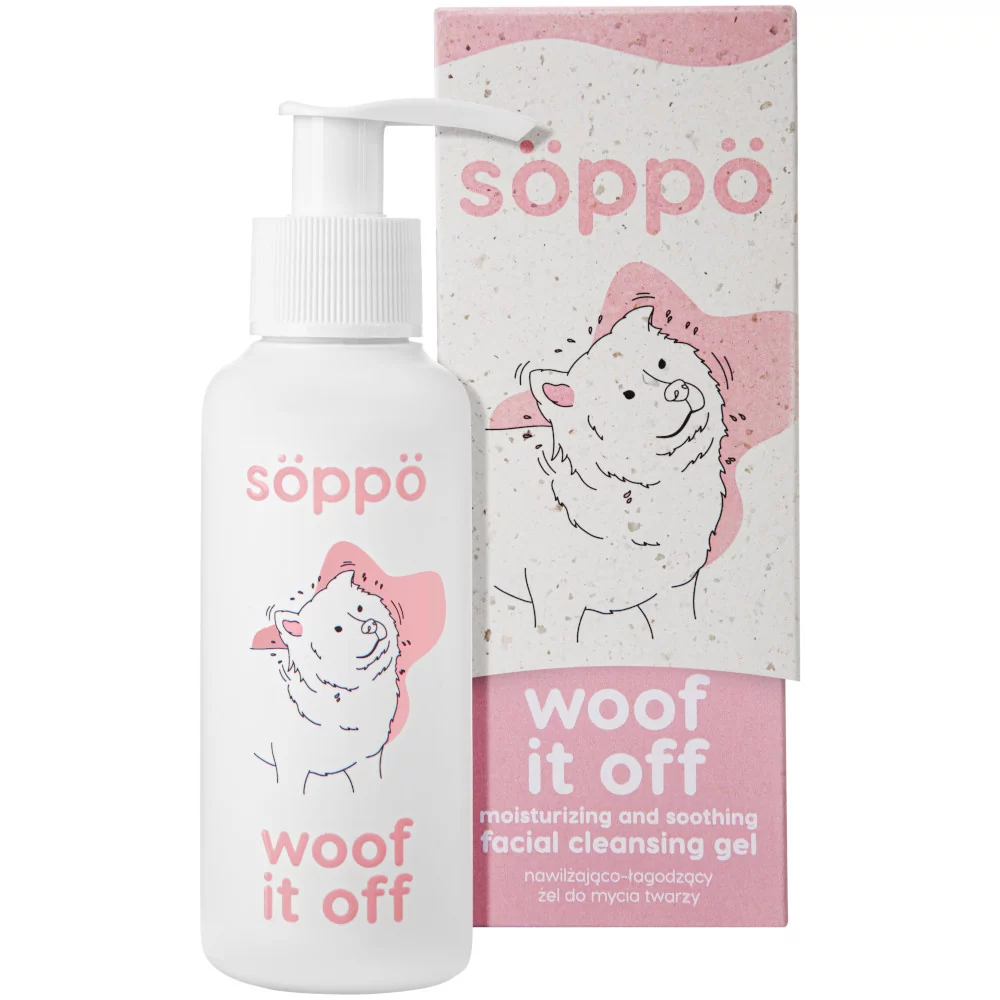 Soppo Woof It Off, nawilżająco-łagodzący żel do twarzy, 100ml