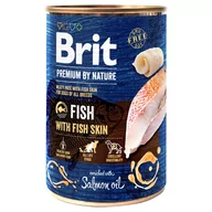 Mokra karma dla psów - Brit Premium by Nature, 6 x 400 g - Ryba ze skórą rybną - miniaturka - grafika 1