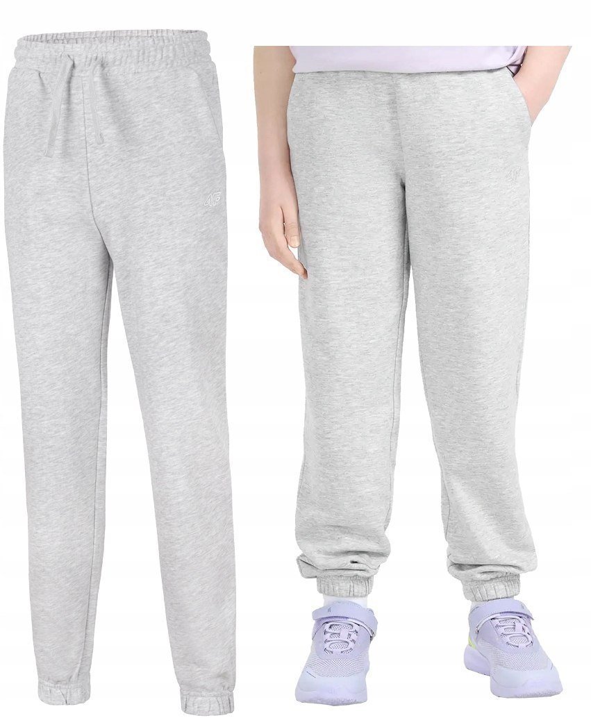 4F OCIEPLANE DZIEWCZÄCE SPODNIE DRESOWE BAWEĹNA / rozm 146