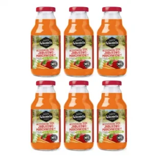 Sady Wincenta Sok 100% jabłkowo-marchewkowy naturalnie mętny tłoczony NFC Zestaw 6 x 330 ml - Soki i napoje niegazowane - miniaturka - grafika 1