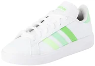 Trampki damskie - adidas Damskie tenisówki Grand Court Base 2.0, biały/chmura biały/bliss róż/przezroczysty róż, 42 EU - miniaturka - grafika 1