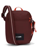 Torby męskie - Torebka antykradzieżowa Pacsafe GO Mikro Crossbody - garnet red - miniaturka - grafika 1