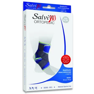 Salvi Ortopedic, stabilizator stawu skokowego z taśmą, rozmiar L-XXL - Ortezy, stabilizatory i opaski elastyczne - miniaturka - grafika 1
