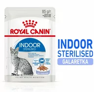 Mokra karma dla kotów - Royal Canin Indoor Sterilised w galarecie - 12 x 85 g - miniaturka - grafika 1