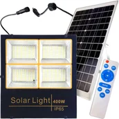 Lampy ogrodowe - LAMPA SOLARNA 400W MOCNA SOLAR Z CZUJNIKIEM ZMIERZCHU COB PILOT IP65 LED - miniaturka - grafika 1
