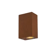 Lampy ogrodowe - QAZQA Zestaw 4 przemysłowych kinkietów rdzawobrązowy IP44 - Baleno II - miniaturka - grafika 1