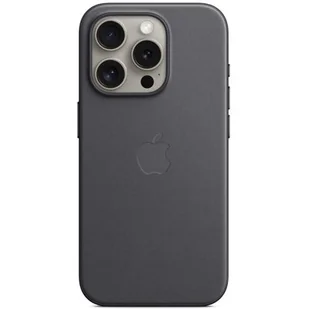 Apple Etui z tkaniny FineWoven do iPhone 15 Pro z MagSafe – Czarne - Etui i futerały do telefonów - miniaturka - grafika 1