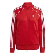 Bluzy damskie - Bluza damska adidas ORIGINALS SST czerwona IB5913-S - miniaturka - grafika 1