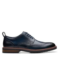 Półbuty męskie - Półbuty Clarks Aldwin Limit 26178471 Granatowy - miniaturka - grafika 1