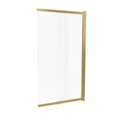 Parawany nawannowe - Welneo Skate 150x100 cm transparenty profil złoty szczotkowany - miniaturka - grafika 1