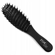 Szczotki i grzebienie do włosów - Fox Professional Care Szczotka do włosów Nylon&Boar MINI Czarna - miniaturka - grafika 1