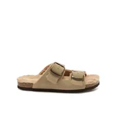 Kapcie damskie - Scholl Jackie 2 x Straps, kapcie damskie, rozmiar 41 EU, Beżowy, 41 EU - miniaturka - grafika 1