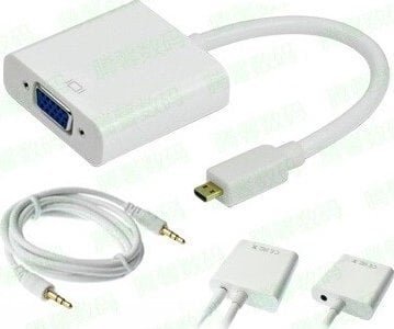 Renov8 micro HDMI to VGA adapter with audio output