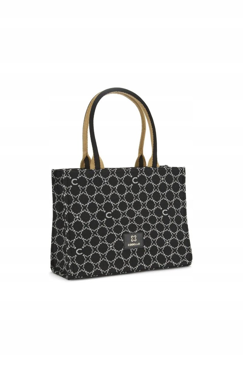 TOREBKA Bawełniana torebka Love Codellom czarna