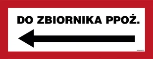 BC135 DO ZBIORNIKA PPOŻ. W LEWO, FN - FOLIA SAMOPRZYLEPNA; (540X210MM) - Systemy ekspozycyjne i znaki informacyjne - miniaturka - grafika 1
