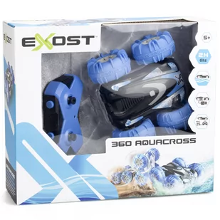 Exost Zdalnie sterowany samochód terenowy, 360 Aquacross 2.4Ghz, Akumulator, Jeździ po ziemi i pływa w wodzie, Zabawka dla dzieci, Od 5 lat 20268 - Zabawki zdalnie sterowane - miniaturka - grafika 1