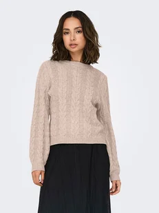 ONLY Sweter w kolorze jasnoróżowym - Swetry damskie - miniaturka - grafika 1