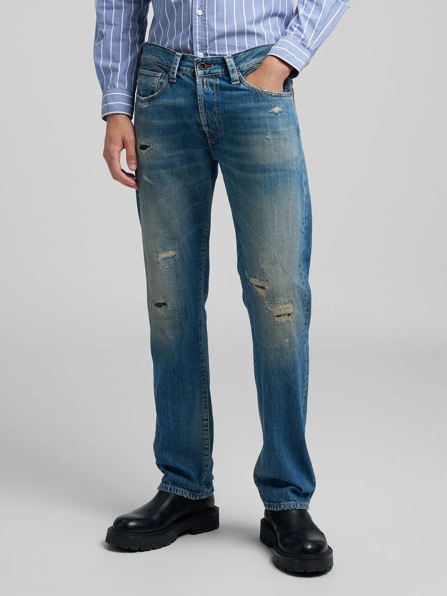 jeansy męskie replay m1039r.000.814 96r deryck 009 medium niebieski