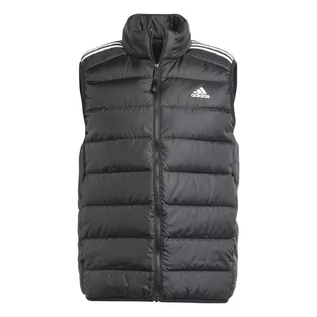 Kamizelki męskie - Bezrękawnik męski adidas ESSENTIALS 3-STRIPES LIGHT DOWN czarny HZ5728 - grafika 1