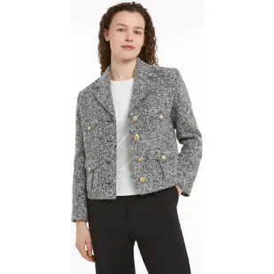 Tommy Hilfiger Żakiet | Loose fit | z dodatkiem wełny - Marynarki i żakiety damskie - miniaturka - grafika 1