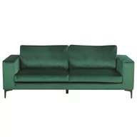 Sofy i kanapy - Beliani Sofa welurowa zielona VADSTENA - miniaturka - grafika 1