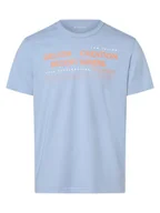 Koszulki męskie - Tom Tailor - T-shirt męski, niebieski - miniaturka - grafika 1