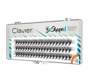 Clavier Clavier - BeShaped - Sztuczne rzęsy w kępkach typu B - 14 mm - Sztuczne rzęsy i akcesoria - miniaturka - grafika 1
