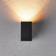 Lampy ogrodowe - Paulmann Flame kinkiet zewnętrzny LED, czarny - miniaturka - grafika 1