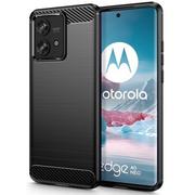 Etui i futerały do telefonów - Etui TECH-PROTECT TPUCarbon do Motorola Edge 40 Neo Czarny - miniaturka - grafika 1