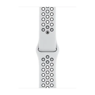 Apple Pasek sportowy Nike w kolorze czystej platyny/czarnym do koperty 38mm / 40mm / 41mm / 42mm - rozmiar S/M/L - Akcesoria do smartwatchy - miniaturka - grafika 1