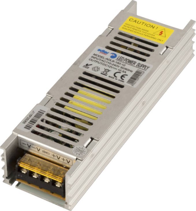 ADLER Slim metal case power supply, 24V/6.25A