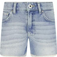 Spodnie i spodenki dla dziewczynek - Pepe Jeans London Szorty PATTY | Regular Fit | denim - miniaturka - grafika 1