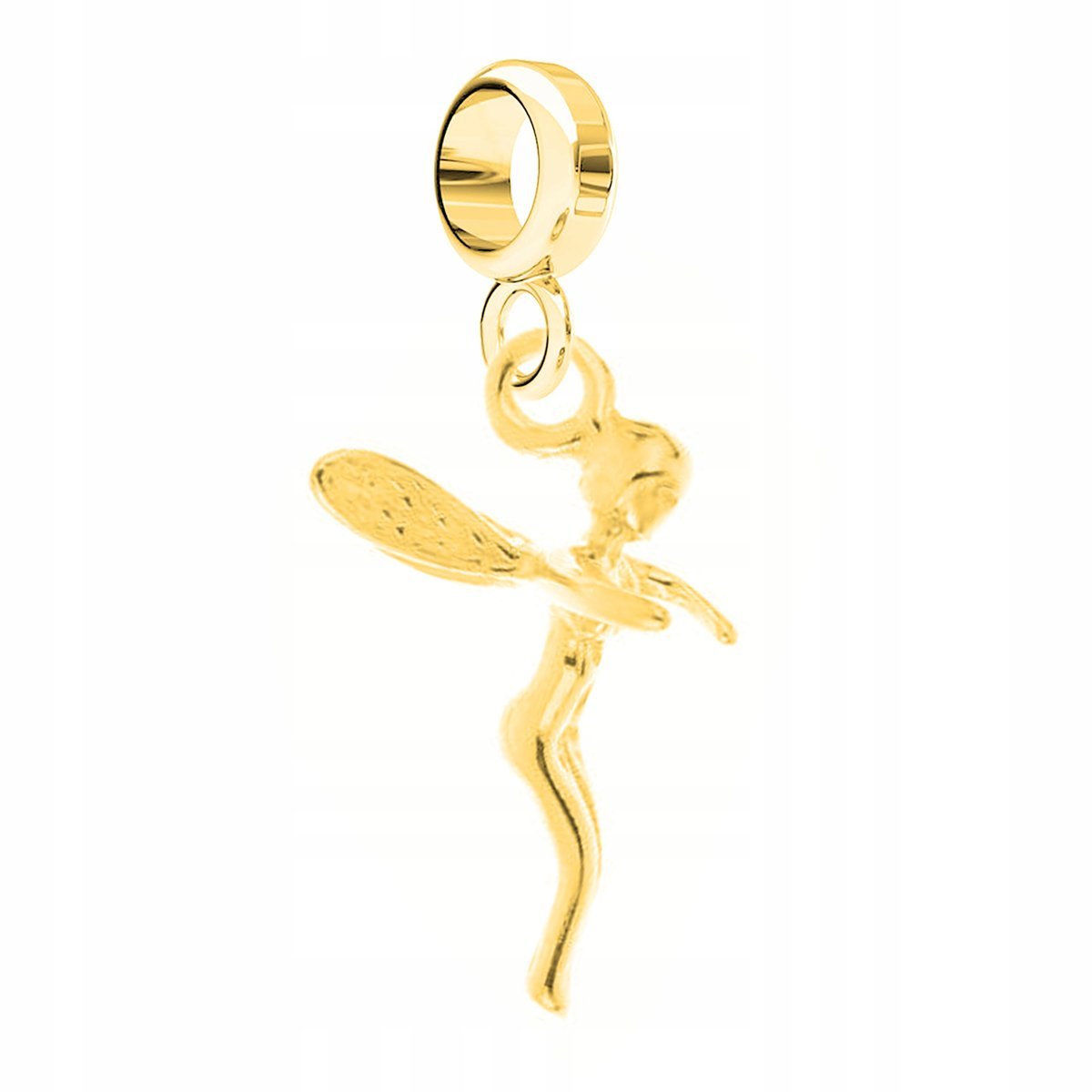 Charms złoty wiszący Leśna Wróżka Witch srebro 925