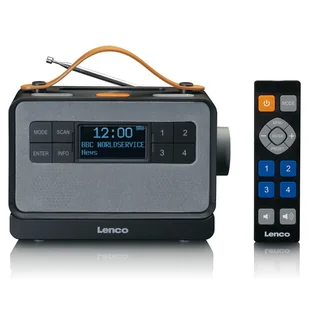 Lenco PDR-065BK radio Przenośny Cyfrowy Czarny - Radia - miniaturka - grafika 1
