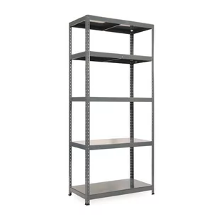 Regał półkowy 1+1 GRATIS, 1800x900x400 mmmm, 5 półek, nośność półki 175 kg, RAL 7031 - Szafy i regały magazynowe - miniaturka - grafika 4