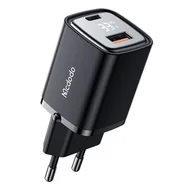 Ładowarki do telefonów - Ładowarka sieciowa McDodo CH-1701 33W z wyświetlaczem (czarna) - miniaturka - grafika 1