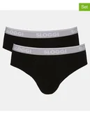 Majtki męskie - Sloggi Slipy (2 pary) w kolorze czarnym - miniaturka - grafika 1