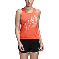 Koszulki i topy damskie - Damski podkoszulek adidas  Speed Tank orange XS - miniaturka - grafika 1