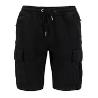 Odzież taktyczna i umundurowanie - Spodenki Alpha Industries Ripstop Jogger Short 106250 03 - Czarne RATY 0% | PayPo | GRATIS WYSYŁKA | ZWROT DO 100 DNI - miniaturka - grafika 1