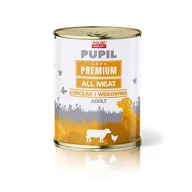 Mokra karma dla psów - Karma mokra dla psa PUPIL Premium All Meat ADULT kurczak i wołowina 800 g - miniaturka - grafika 1