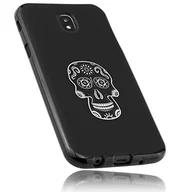 Etui i futerały do telefonów - mumbi Etui kompatybilne z Samsung Galaxy J5 2017 etui na telefon komórkowy z motywem Calavera białe, czarne - miniaturka - grafika 1