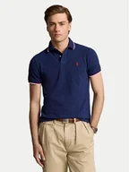 Koszulki męskie - Polo Ralph Lauren Polo Classics 710842621003 Granatowy Slim Fit - miniaturka - grafika 1