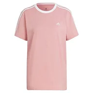 Koszulki i topy damskie - adidas Koszulka damska W 3s Bf T, Wonder Mauve/White, L - miniaturka - grafika 1